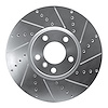 631-31099D Drilled/Slotted Brake Rotor [Silver], 2010-2018 BMW, Position: Left Front - image 1