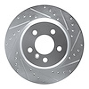 631-31104R Drilled/Slotted Brake Rotor [Silver], 2011-2016 BMW, Position: Rear Right - image 1