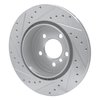 631-31104R Drilled/Slotted Brake Rotor [Silver], 2011-2016 BMW, Position: Rear Right - image 4