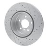 631-31106L Drilled/Slotted Brake Rotor [Silver], 2010-2019 BMW, Position: Rear Left - image 4