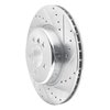 631-31106R Drilled/Slotted Brake Rotor [Silver], 2010-2019 BMW, Position: Rear Right - image 2