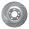 631-31113L Drilled/Slotted Brake Rotor [Silver], 2012-2020 BMW, Position: Rear Left - image 1