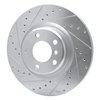 631-31113L Drilled/Slotted Brake Rotor [Silver], 2012-2020 BMW, Position: Rear Left - image 2