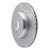 631-31114R Drilled/Slotted Brake Rotor [Silver], 2013-2021 BMW, Position: Rear Right - image 2