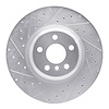 631-31130L Drilled/Slotted Brake Rotor [Silver], Fits Select Multiple Makes/Models, Position: Rear Left