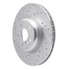 631-31130L Drilled/Slotted Brake Rotor [Silver], Fits Select Multiple Makes/Models, Position: Rear Left - image 2