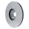 631-31132D Drilled/Slotted Brake Rotor [Silver], Fits Select BMW, Position: Left Front - image 4