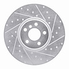 631-31133D Drilled/Slotted Brake Rotor [Silver], Fits Select Multiple Makes/Models, Position: Right Front - image 1