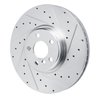 631-31134D Drilled/Slotted Brake Rotor [Silver], Fits Select Multiple Makes/Models, Position: Left Front - image 2