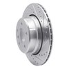 631-31138R Drilled/Slotted Brake Rotor [Silver], 2002-2006 BMW, Position: Rear Right - image 2