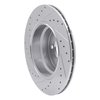 631-31138R Drilled/Slotted Brake Rotor [Silver], 2002-2006 BMW, Position: Rear Right - image 4