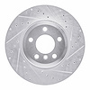 631-31141R Drilled/Slotted Brake Rotor [Silver], 2007-2019 BMW, Position: Rear Right - image 1