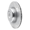 631-31148R Drilled/Slotted Brake Rotor [Silver], 2010-2014 BMW, Position: Rear Right - image 2