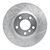 631-31151R Drilled/Slotted Brake Rotor [Silver], 2011-2018 BMW, Position: Front Right - image 1