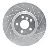 631-31157R Drilled/Slotted Brake Rotor [Silver], Fits Select Multiple Makes/Models, Position: Front Right - image 1