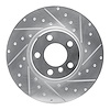 631-31160D Drilled/Slotted Brake Rotor [Silver], 2016-2018 BMW, Position: Left Front - image 1