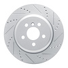 631-31170D Drilled/Slotted Brake Rotor [Silver], Fits Select Multiple Makes/Models, Position: Rear Left - image 1