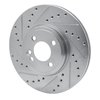 631-32002L Drilled/Slotted Brake Rotor [Silver], 2002-2006 Mini, Position: Front Left - image 2