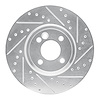 631-32002R Drilled/Slotted Brake Rotor [Silver], 2002-2006 Mini, Position: Front Right - image 1