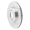 631-32002R Drilled/Slotted Brake Rotor [Silver], 2002-2006 Mini, Position: Front Right - image 2