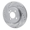 631-32004L Drilled/Slotted Brake Rotor [Silver], 2002-2008 Mini, Position: Front Left - image 2