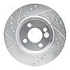 631-32005L Drilled/Slotted Brake Rotor [Silver], 2007-2015 Mini, Position: Front Left - image 1
