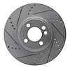 631-32006L Drilled/Slotted Brake Rotor [Silver], 2007-2015 Mini, Position: Front Left - image 1