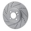 631-32006L Drilled/Slotted Brake Rotor [Silver], 2007-2015 Mini, Position: Front Left - image 2