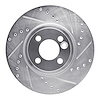 631-32006R Drilled/Slotted Brake Rotor [Silver], 2007-2015 Mini, Position: Front Right - image 1