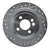 631-32007L Drilled/Slotted Brake Rotor [Silver], 2009-2014 Mini, Position: Rear Left - image 1
