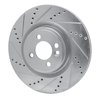 631-32008L Drilled/Slotted Brake Rotor [Silver], 2009-2014 Mini, Position: Front Left - image 2