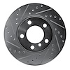 631-32009L Drilled/Slotted Brake Rotor [Silver], 2011-2016 Mini, Position: Front Left - image 1