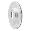 631-32011L Drilled/Slotted Brake Rotor [Silver], 2011-2016 Mini, Position: Front Left - image 2