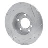 631-32012L Drilled/Slotted Brake Rotor [Silver], 2013-2016 Mini, Position: Rear Left - image 4