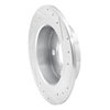 631-32013L Drilled/Slotted Brake Rotor [Silver], Fits Select Mini, Position: Rear Left - image 4
