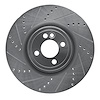 631-32014L Drilled/Slotted Brake Rotor [Silver], 2013-2013 Mini, Position: Front Left - image 1