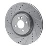 631-32014L Drilled/Slotted Brake Rotor [Silver], 2013-2013 Mini, Position: Front Left - image 2
