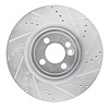 631-32014R Drilled/Slotted Brake Rotor [Silver], 2013-2013 Mini, Position: Front Right - image 1