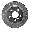 631-32016L Drilled/Slotted Brake Rotor [Silver], Fits Select Multiple Makes/Models, Position: Rear Left - image 1