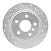 631-32016R Drilled/Slotted Brake Rotor [Silver], Fits Select Multiple Makes/Models, Position: Rear Right - image 1