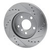 631-32017L Drilled/Slotted Brake Rotor [Silver], Fits Select Mini, Position: Front Left - image 4