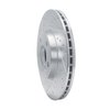 631-32018L Drilled/Slotted Brake Rotor [Silver], Fits Select Mini, Position: Front Left - image 2