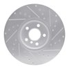 631-32019L Drilled/Slotted Brake Rotor [Silver], 2015-2019 Mini, Position: Front Left - image 3