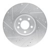 631-32019R Drilled/Slotted Brake Rotor [Silver], 2015-2019 Mini, Position: Front Right - image 2