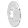631-37008R Drilled/Slotted Brake Rotor [Silver], 1992-2002 Multiple Makes/Models, Position: Front Right - image 2