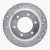 631-37009R Drilled/Slotted Brake Rotor [Silver], 1992-2004 Multiple Makes/Models, Position: Rear Right - image 1