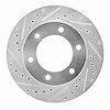 631-37010L Drilled/Slotted Brake Rotor [Silver], 2001-2004 Multiple Makes/Models, Position: Front Left - image 1