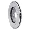 631-39002R Drilled/Slotted Brake Rotor [Silver], 1983-1988 Mopar, Position: Front Right - image 4