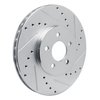 631-39004R Drilled/Slotted Brake Rotor [Silver], 1989-1995 Mopar, Position: Front Right - image 2