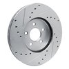 631-39004R Drilled/Slotted Brake Rotor [Silver], 1989-1995 Mopar, Position: Front Right - image 4